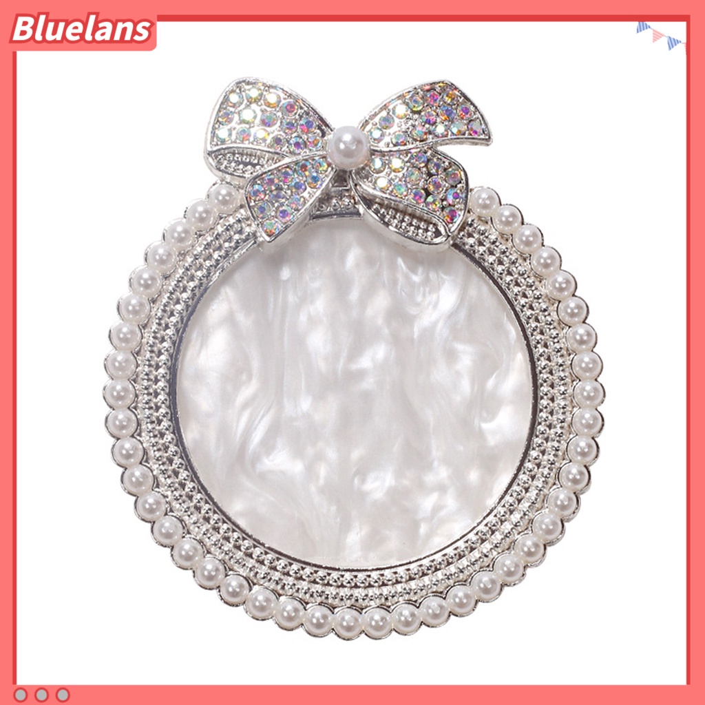 [BLM] Nail Art Palette Bow-knot Ornamen Permukaan Berkilau Daya Tahan Tinggi Mudah Dibersihkan Resin Imitasi Mutiara Trim Display Tray Gel Mix Palet Untuk Salon Kuku
