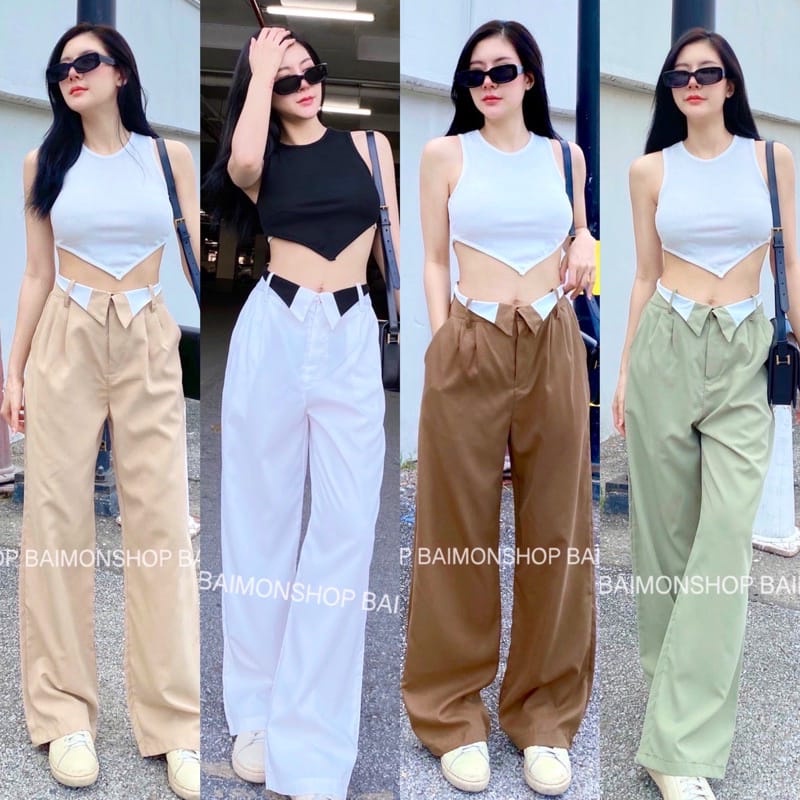 BEFAST - ZSO OOTD WANITA CELANA MISTA / CELANA PANJANG RIVANA / Fashion Kekinian Remaja ABG Trendy / Celana Panjang HW Model Terbaru / Pakaian Wanita Casual / Outfit Daily Wanita Hangout / Celanan Panjang Polos