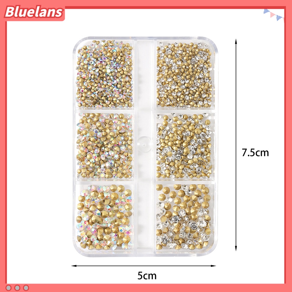 [BLM] 1kotak Kuku Berlian Imitasi 6kisi Tahan Air Dilepas Tahan Jatuh Anti-Oksidan Mudah Menempel Kuku Berlian Imitasi Pesona Nail Supply