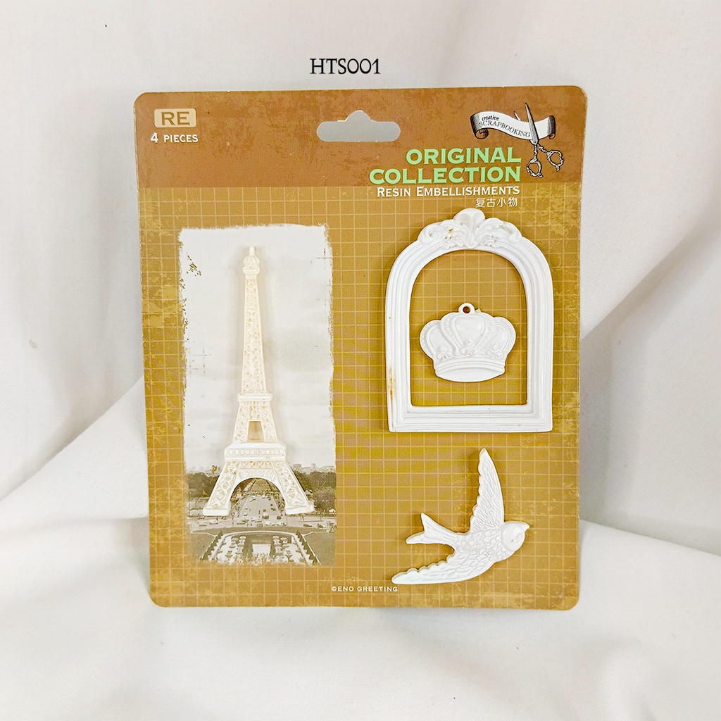 

Aksesoris Resin Embellishment Scrapbook Memo Hts001