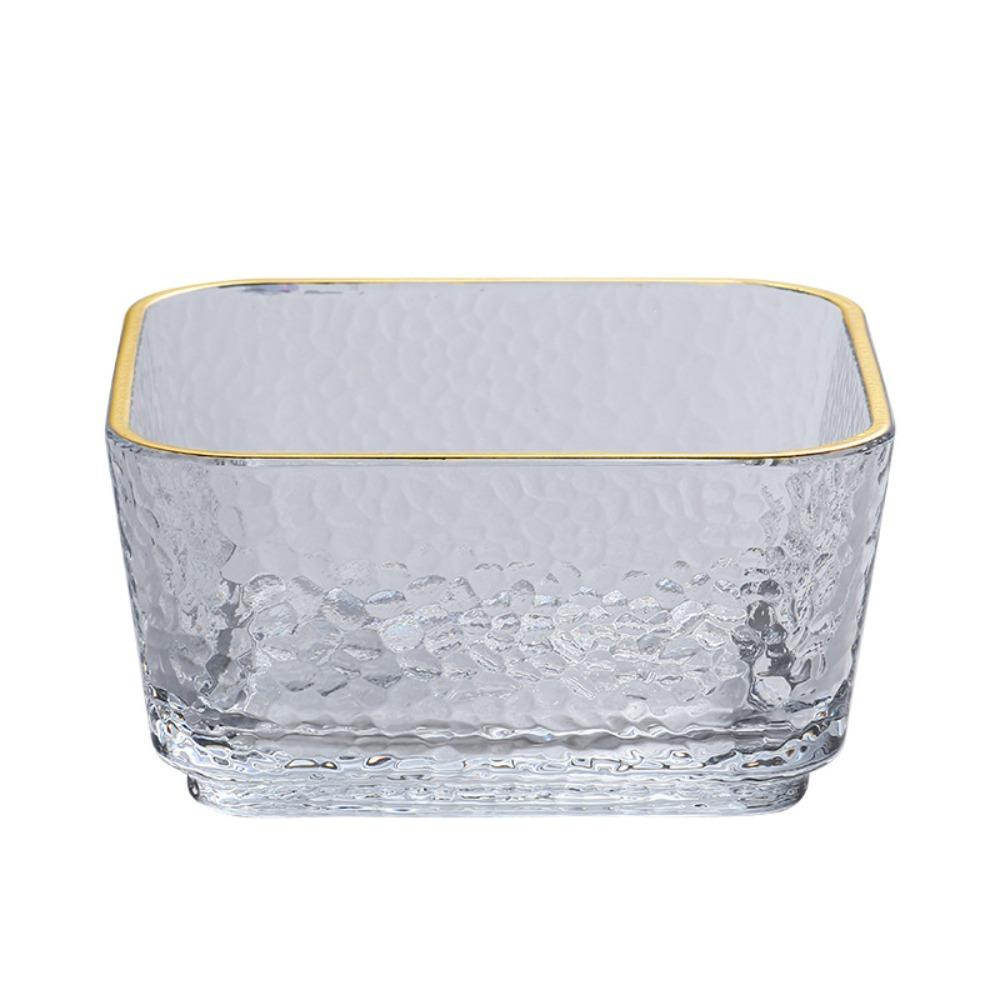 Aksesoris Nanas Paper Bowl Gold Hammered Rim Dengan Meja