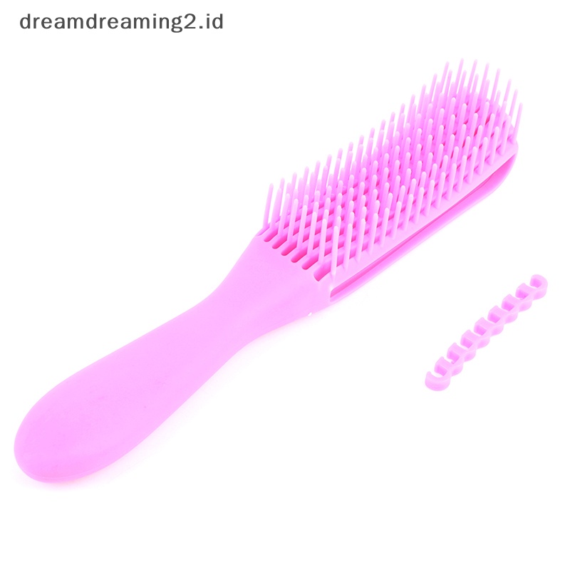 (drea) 1pc Sisir Rambut Sikat Rambut Detangling Brush Salon Pijat Aneka Alat Rambut Keriting //