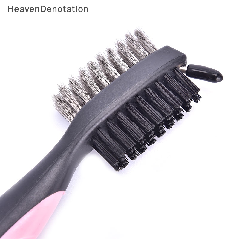 [HeavenDenotation] Sikat Club Golf Sikat Pembersih Alur 2sisi Golf Putter Wedge Ball Cleaner Kit HDV