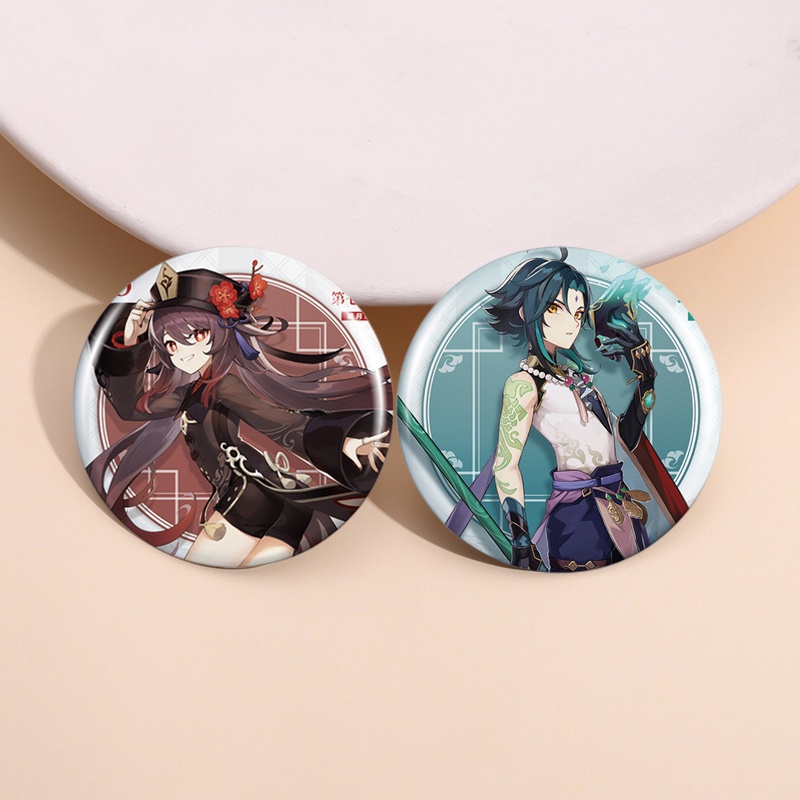 8pcs /Set Seri Anime Set Badge 32mm Tinplate Bros Pakaian Tas Aksesoris Hadiah