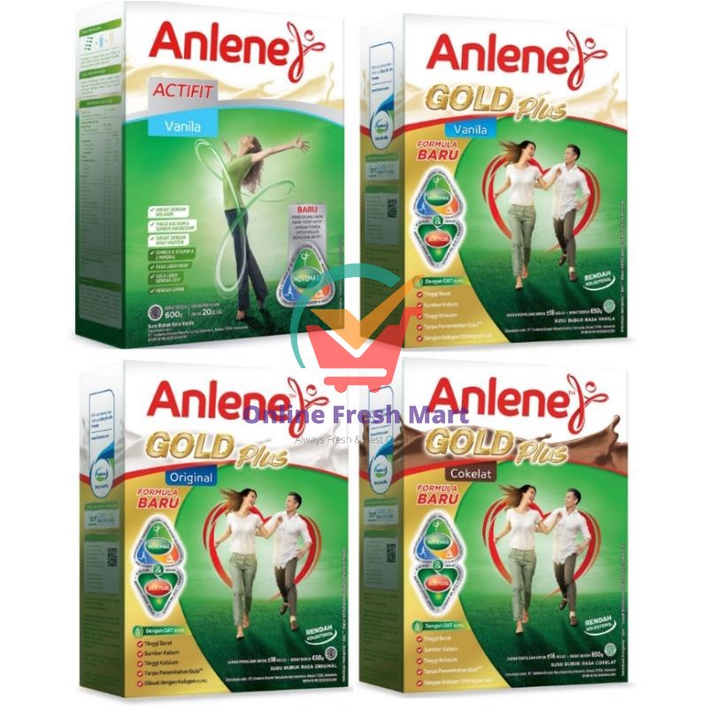 

Anlene Susu Bubuk Actifit Gold Original Vanila coklat Box besar - Online Fresh Mart Denpasar