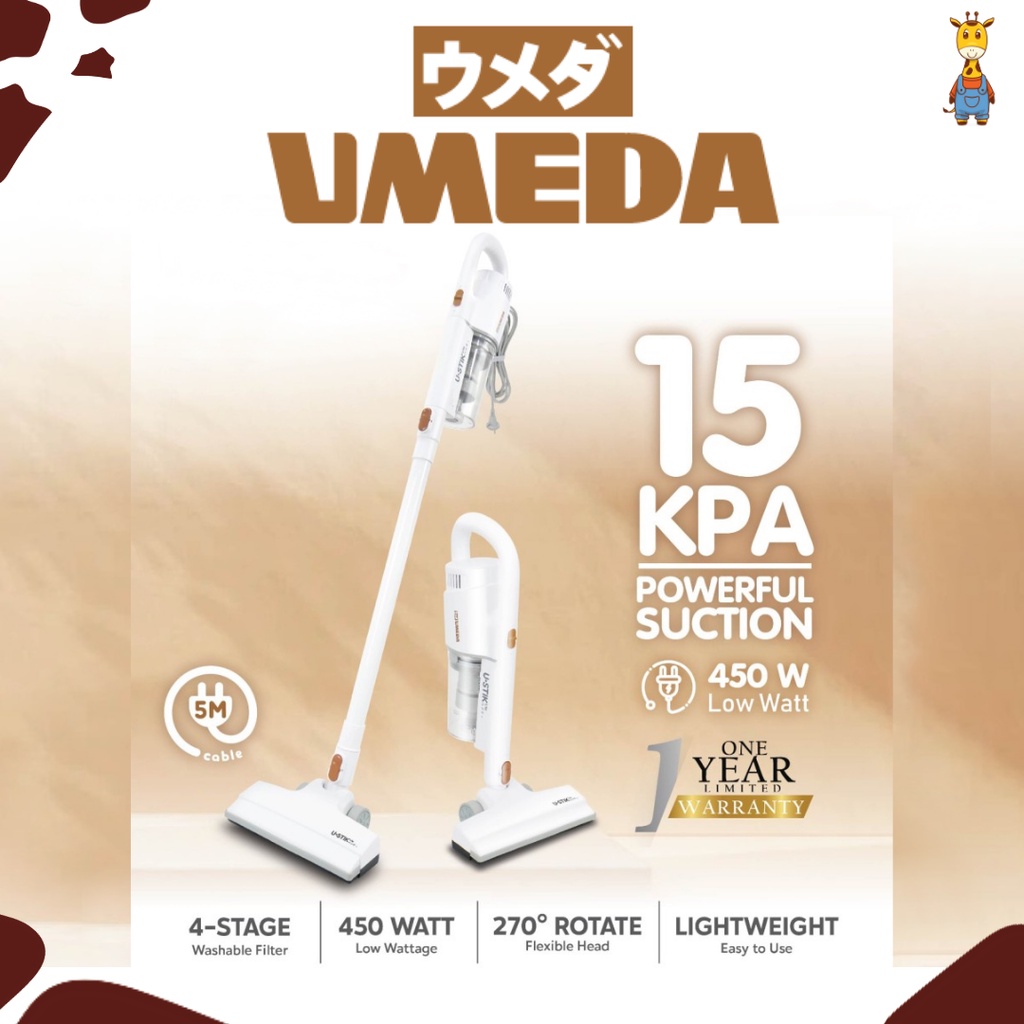 Umeda U-Stik Cordless Stick Vacuum -  Vacuum Cleaner