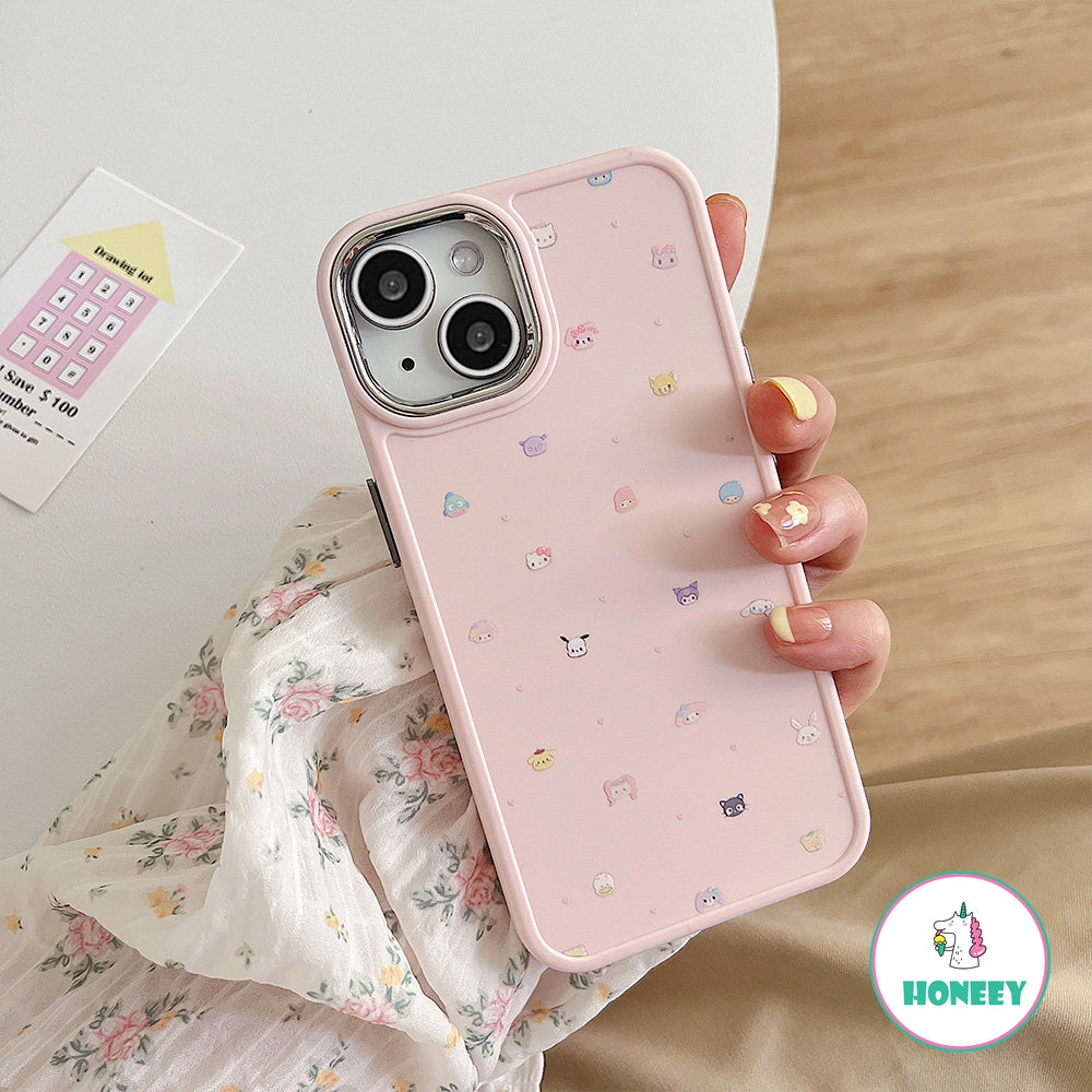 Casing Ponsel Karakter Kartun Lovely Pink Untuk iPhone 14 Pro Max13 12/12pro 11 Pro Max XR XS 7 8Plus Anime Trendi Shockproof Back Cover