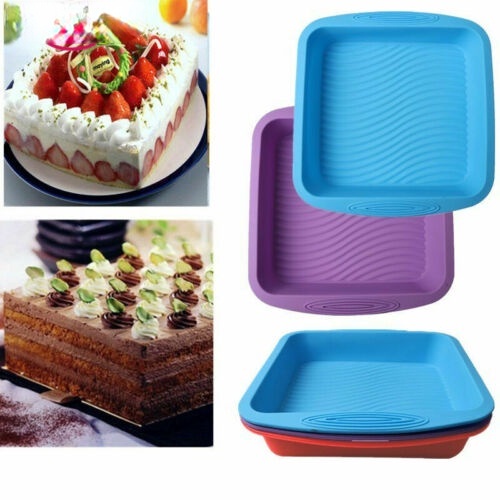 Non Stick Silicone Cetakan Kue 3D Cake Pan Tray Homemade Puding Jelly Coklat Dessert Muffin Mousse Cetakan Dapur DIY Baking Pastry Alat Bakeware