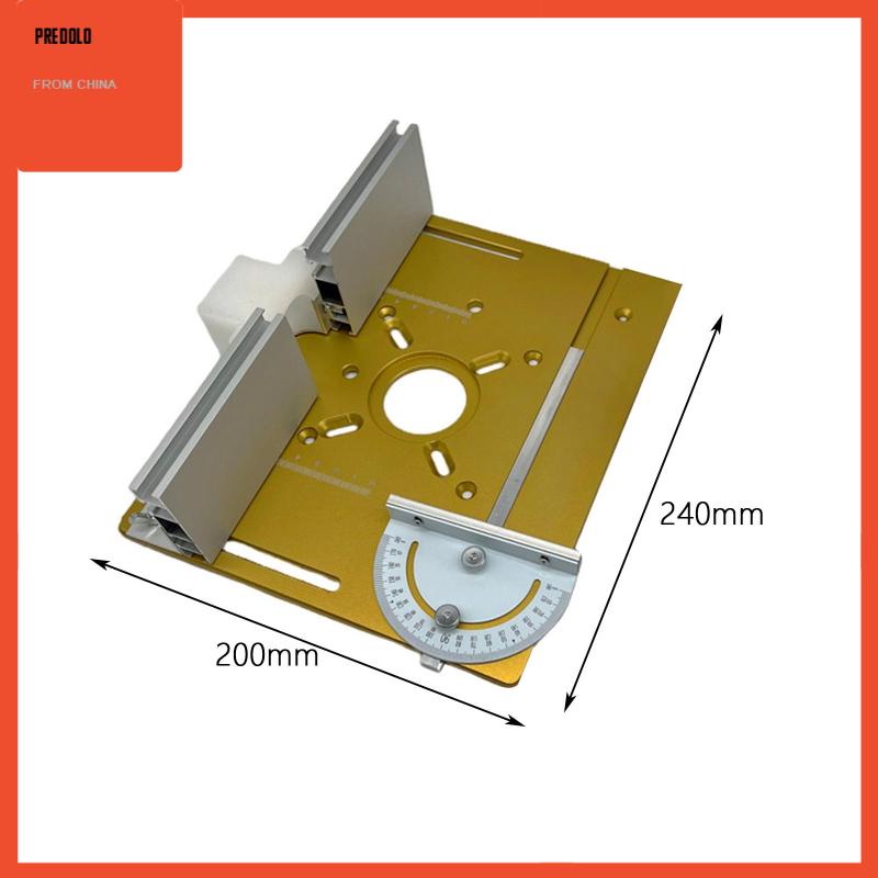[Predolo] Alat Sisipan Meja Bahan Aluminium Template Untuk Router Bench Trimming Woodworking