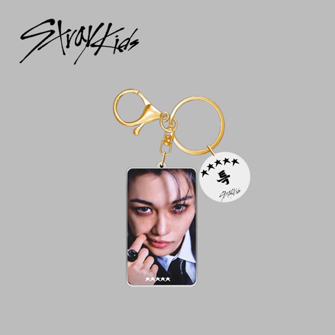 1pc STRAY KIDS Gantungan Kunci Akrilik Straykids Album Baru 5-STAR Key Ring Gantung Atas