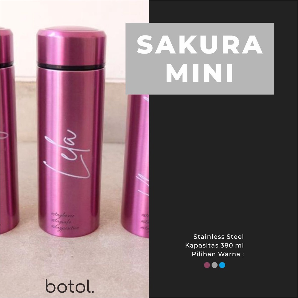 

Sakura Mini Custom Print / Botol Minum Tumbler Souvenir Sakura Stainless Print UV / Hampers Botol Minum Murah