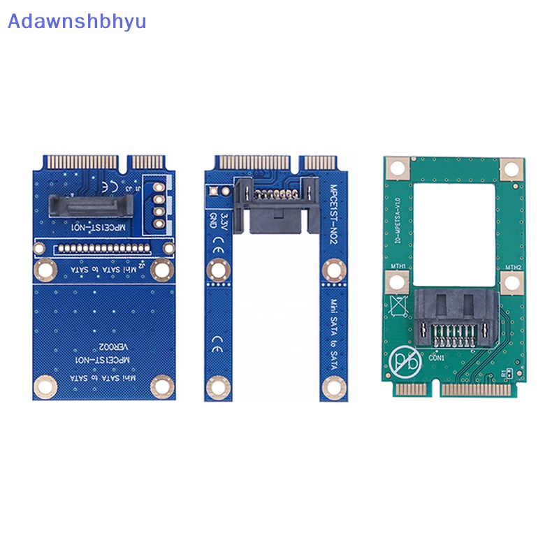 Adhyu Kartu Konverter mSATA Ke SATA Mini SATA to 7-Pin SATA Extension Adapter Antarmuka 90/180derajat Dengan Kabel SATA ID