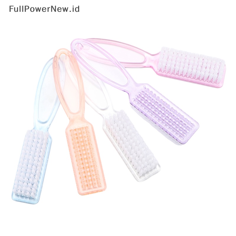 Power Sikat Pembersih Debu Kuku Gagang Plastik Manicure Pedicure File Tool ID