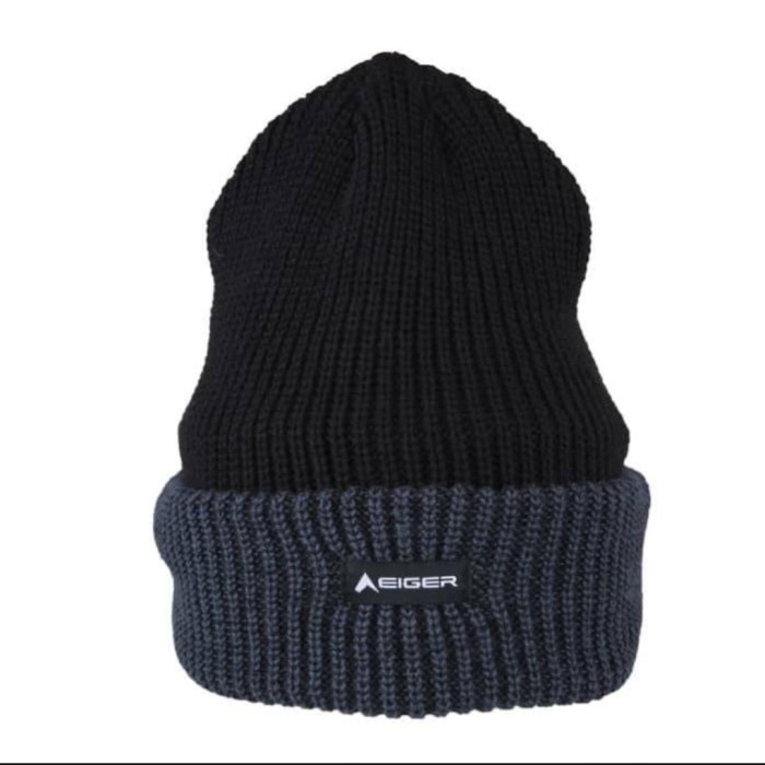 EIGER Original K Acrylic thinsulate lipat beanie kupluk rajut