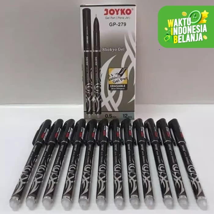 

Pulpen Joyko GP-279 erasable pen bisa dihapus