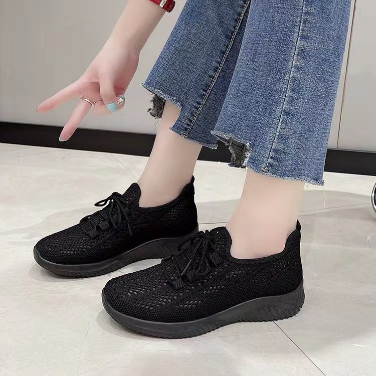 COD POS 662 Sepatu Sneakers Sekolah Anak Perempuan Hitam Polos Import Premium