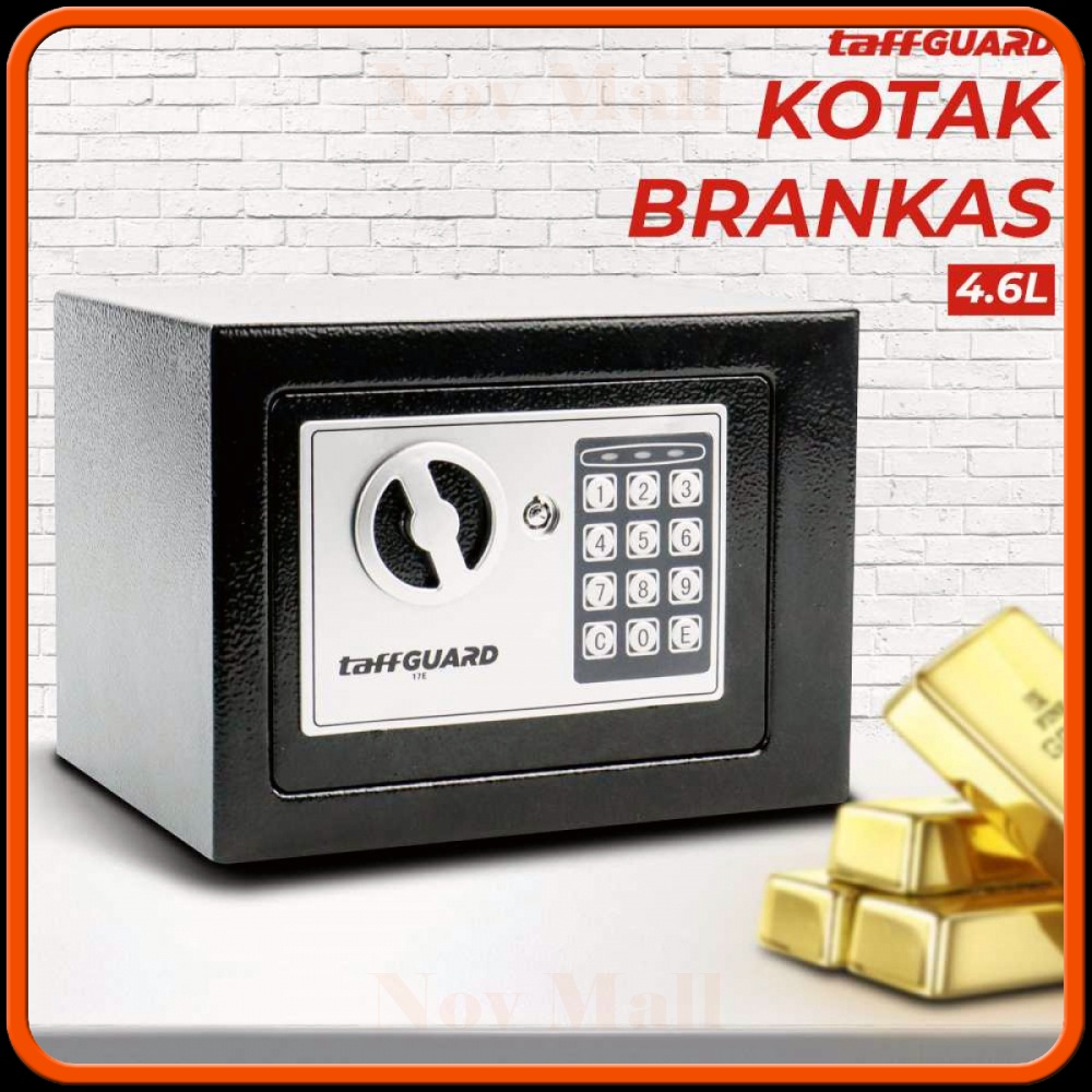 Taffguard Kotak Brankas Hotel Mini Password Safe Deposit Box 4.6L 17E SF712