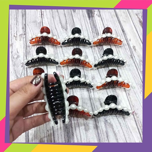5063 / Paket usaha jepit rambut wanita motif Mutiara / Jedai rambut mutira