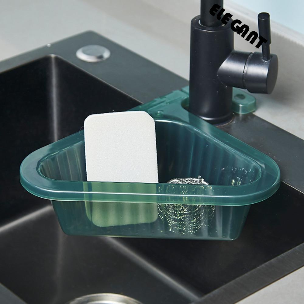 [Elegan] Keranjang Saringan Wastafel Universal 1Pcs Saringan Plastik Gantung Spons Drain Rack Aksesoris Dapur Draining Sink Strainer