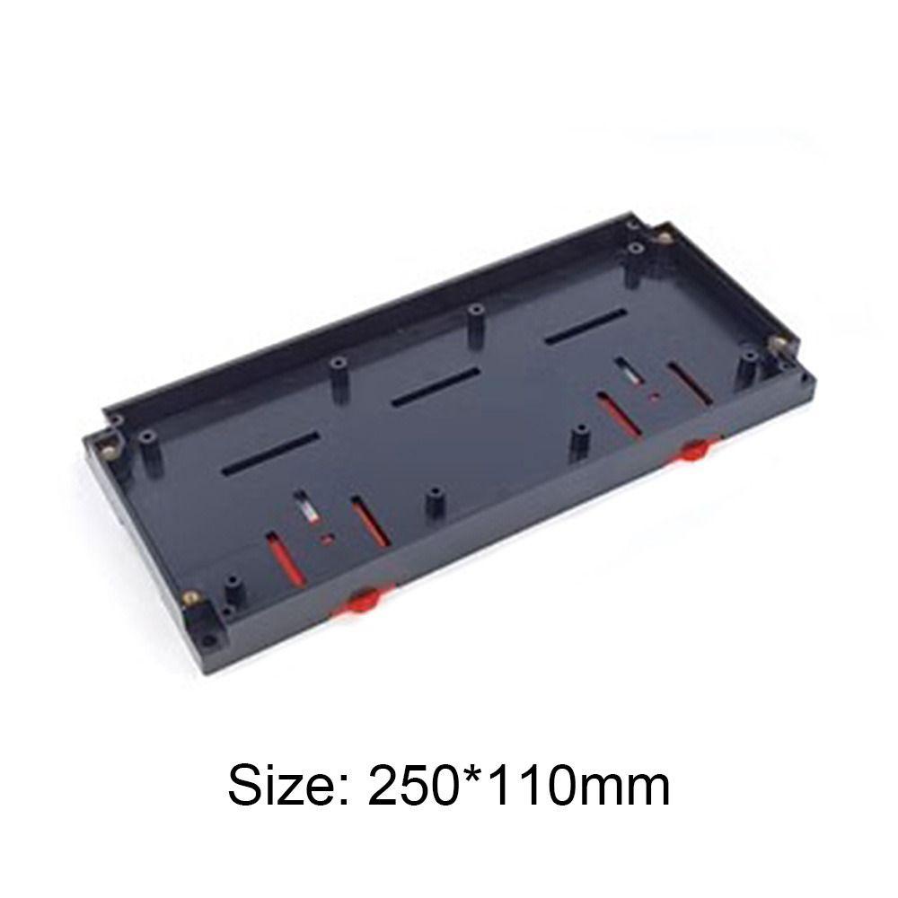 TOP Kotak Proyek Elektronik Putih Hitam PLC Controller Housing Low Base Instrumen Case Parts