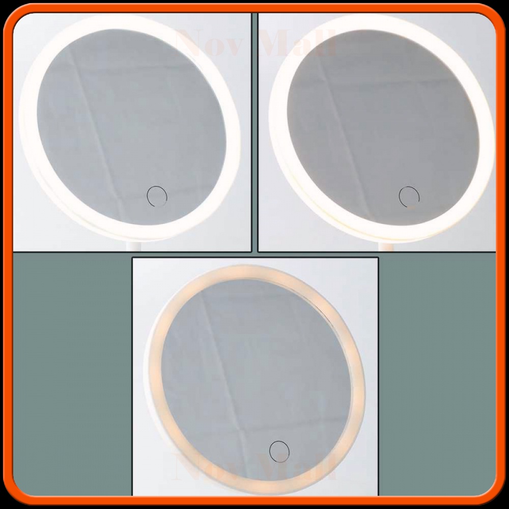 Cermin Makeup dengan Lampu LED Ring Light - HZJ-033