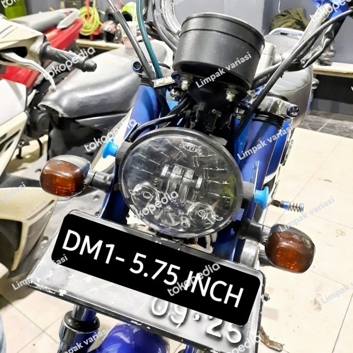 LUMINOS LAMPU LED DEMEKER DAYMAKER CUSTOM HARLEY 7INCH 19TITIK 40W - 5.75 inch