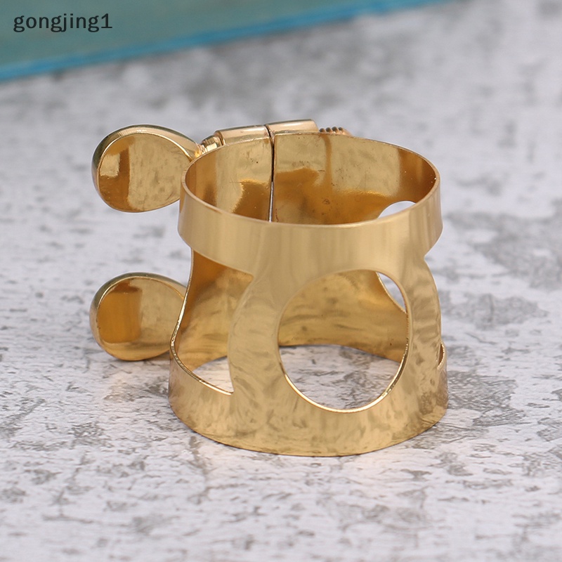 Ggg Sax Saxophone Mouthpiece Ligature Clip Climp Topi Pengikat Tahan Lama Untuk Alto/Sub Alto/Treble Sax Saxophone Mouthpiece Clamp Clip ID