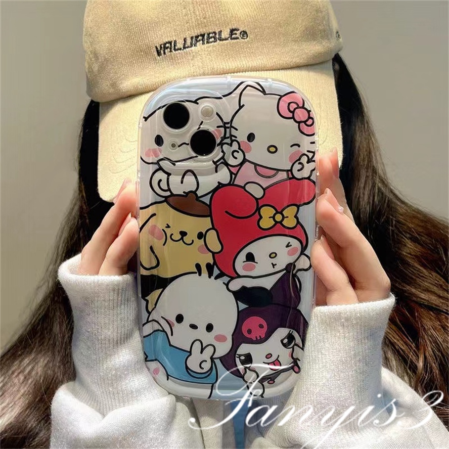 OPPO A78 A17 A17k A77 A77s A57 A76 A96 A16 A16s A16k A15 A15s A54 A74 A95 A94 A93 A53 A5 A9 2020 A3s A5s A7 A12e A52 A92 Full Layar Kartun Sabun Telepon Case Bening TPU Soft Cover