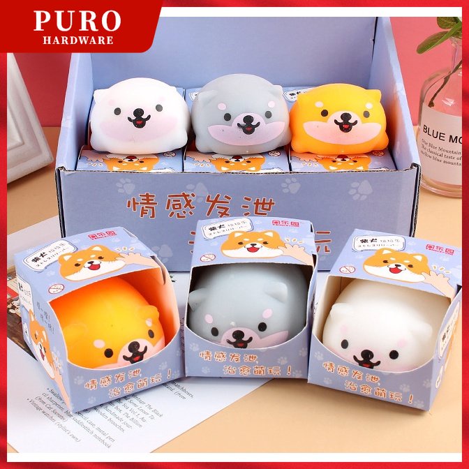 Mainan Squishy Anjing Stimulasi Remes Penghilang Stres Mainan Decompresion Artifacts Squeeze Fidget Ball