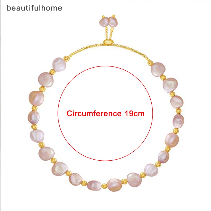 {beautifulhome} Baroque Gelang Mutiara Alami Sexy Untuk Wanita Gelang Fashion Lady Temperamen Gelang Perhiasan Korea Selatan.