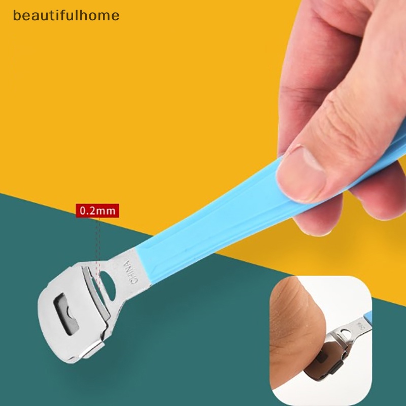 {beautifulhome} Beberapa Warna Perawatan Kaki Tahan Lama Pedicure Mesin Alat Cukur Penghilang Kulit Mati Keras Pemotong Jagung Shaver Pedicure Feet Tool.