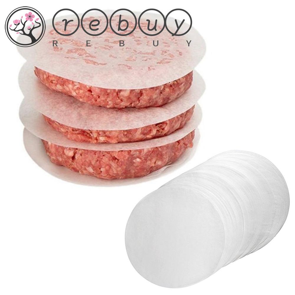 Rebuy Patty Paper Non Stick Caramel Hamburger Patty Serperate Sheets Untuk Burger Press Pembekuan Perlengkapan Baking