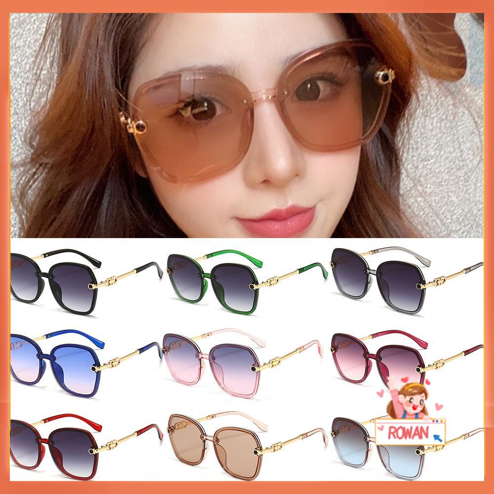 R-flower Metal Sunglasses Wanita &amp; Pria Ins Populer UV400 Shades