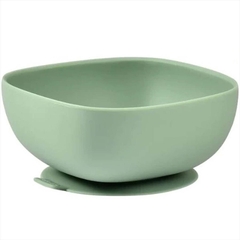 BEABA Silicone Suction Bowl 135471 Sage Green Tempat Makan Anak