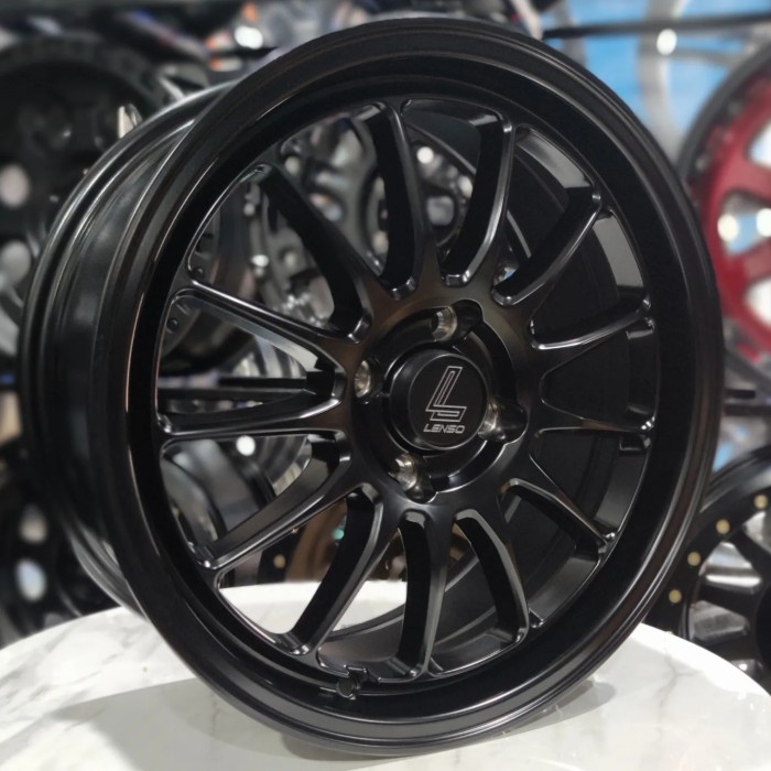 4 pcs Velg Lenso Diablo 16x7.0 4H 100 ET40 Ring 16 R16 Lebar 7 inci Mobil Brio Yaris Ayla Sigla Caly