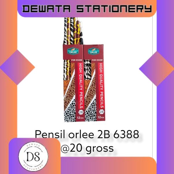 

PENSIL 2B 1 lusin (isi 12 pcs) ORLEE COMPUTER MOTIF ANIMALS ZOO