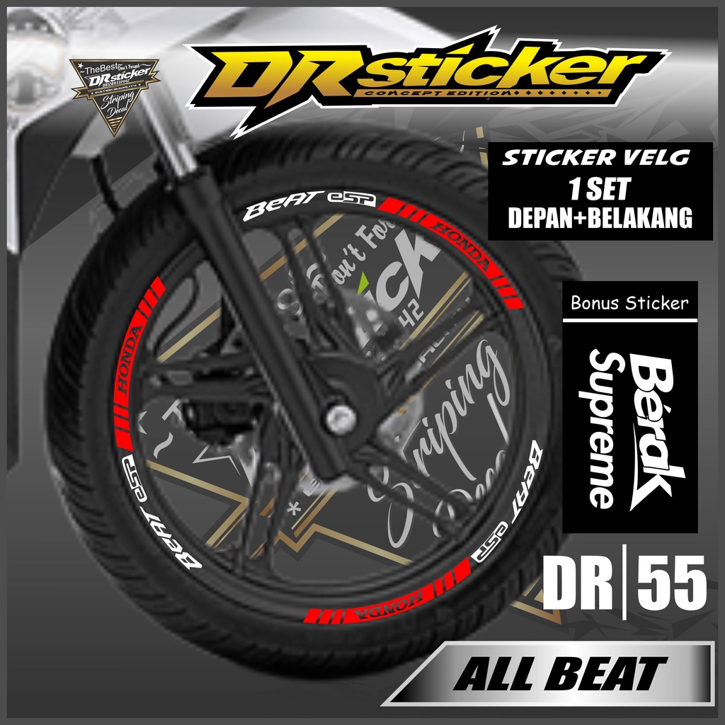 Sticker Velg - Cutting Velg Sticker Cutting Velg Motor BEAT