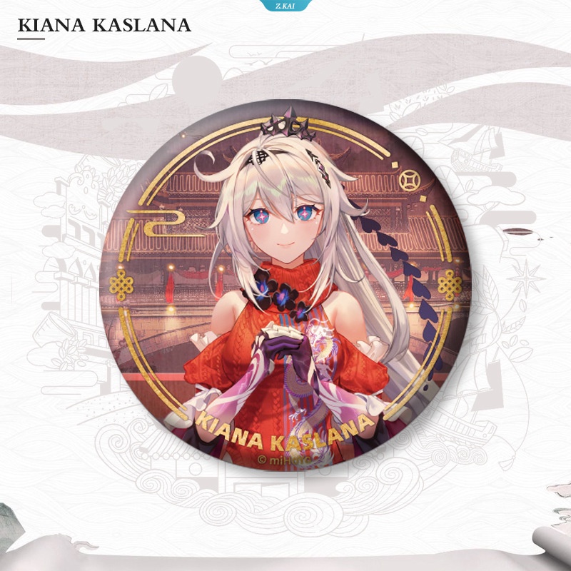 Game Anime Kartun Honkai Impact3 Elysia Kiana Kaslana Seele Vollerei Binary Anime Ransel Liontin Lencana Bros Siswa [ZK]