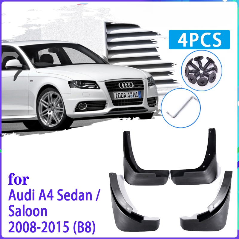 4pcs Flaps Lumpur Mobil Untuk Audi A4 Sedan Saloon B8 2008~2015 2009 2010 2011 Mudguard Splash Guards Fender Mudflaps Aksesoris Mobil