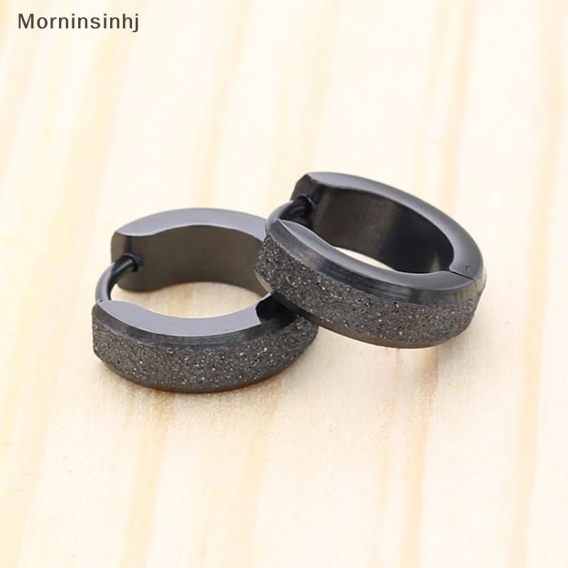 Mornin Fashion Pria Stainless Steel Lingkaran Menjuntai Stud Anting Statement Perhiasan Hadiah id