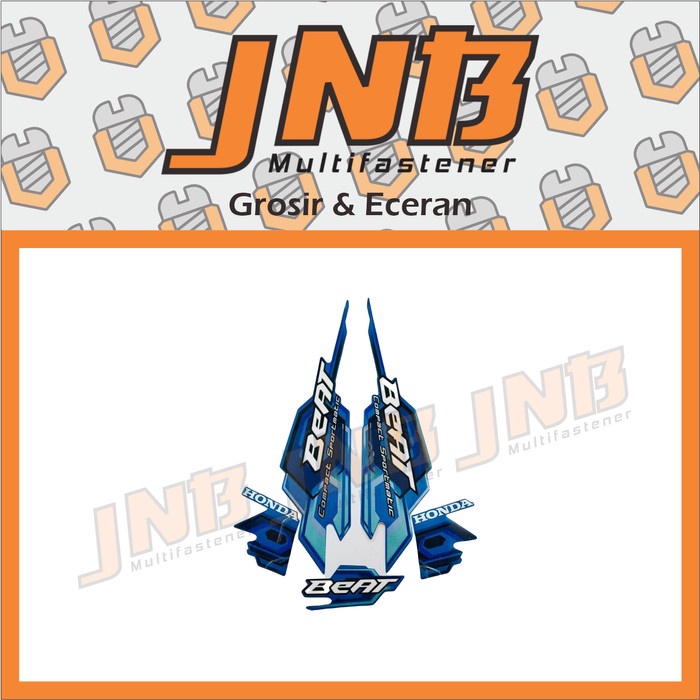 Sticker Striping Honda Beat 2008 Karbu Lis Les Polet Body Motor