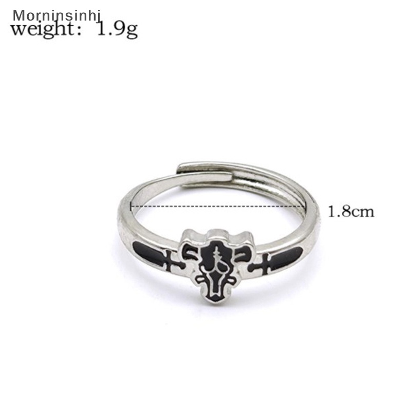 Mornin Anime Black Clover Quartet Knights Cosplay Cincin Setan Asta Adjustable Alloy Rings Unisex Perhiasan Prop Aksesoris Hadiah id