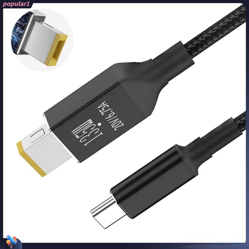 Populer Adaptor Konverter Kabel Fast Charging Tipe C Ke Steker Persegi Untuk Lenovo