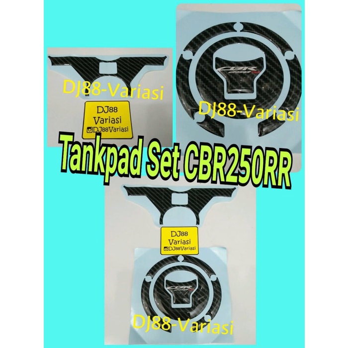Tankpad stiker Bensin cbr250rr fuelpad stang segitiga carbon cbr 250rr TERMURAH