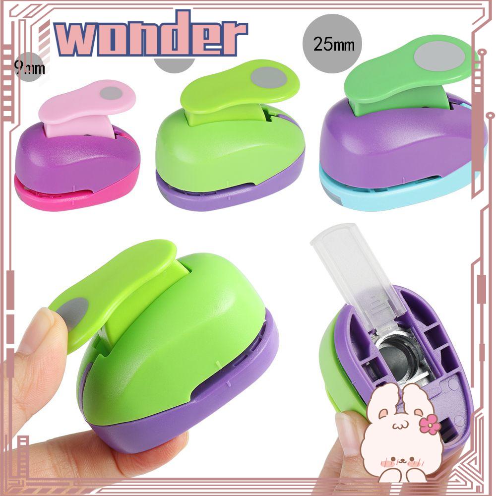 Wonder 9mm 16mm 25mm Warna Random Putaran Lubang Punch Hadiah Scrapbooking DIY Embos