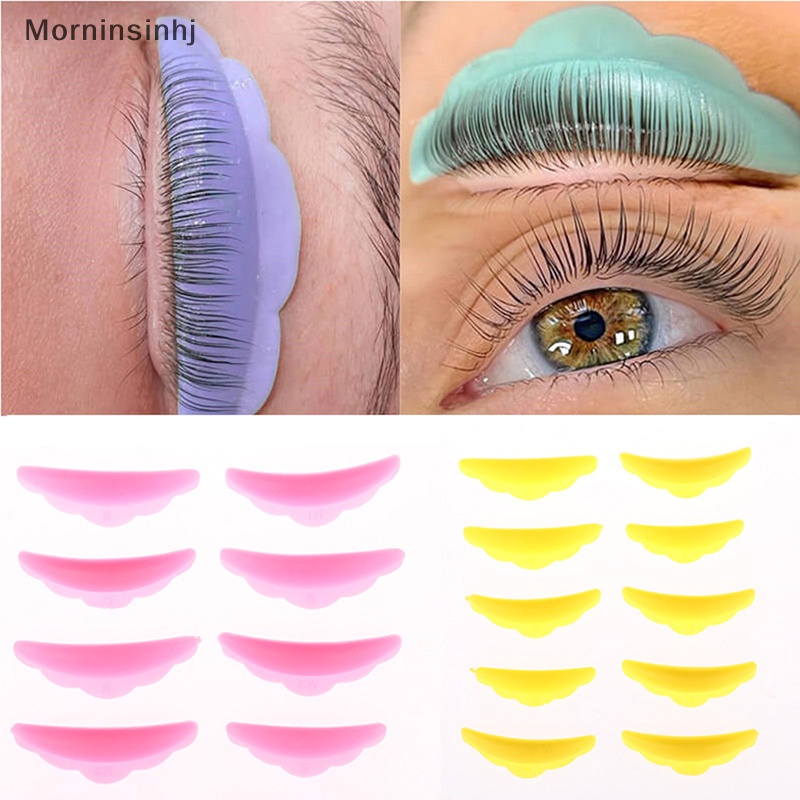 Mornin 5pasang Lash Lift Lifg Curlers Curl Silicone Shields Pads Multicolor Reusable id