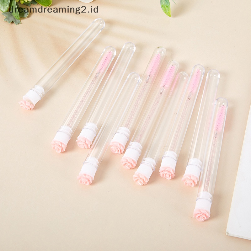 (drea) 5pcs Elash Extension Alat Sikat Alis Bulu Mata Maskara Wands Tube Reusable/