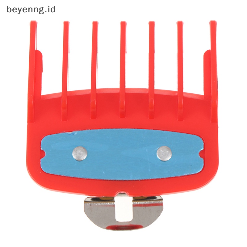Beyen 1.5 +4.5mm Size Guide Comb Set Sisir Tempel Merah Dengan Holder Metal Clipper ID
