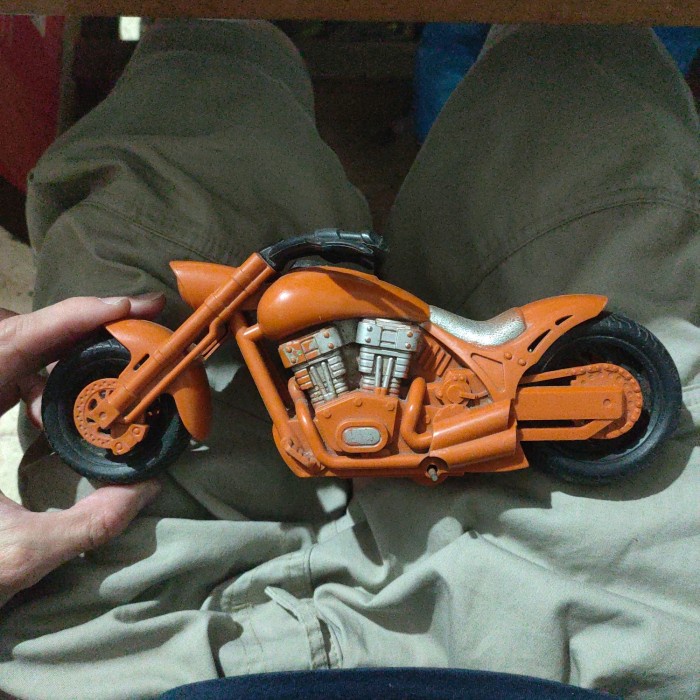 mainan moge besar (plastik) miniatur pajangan mainan