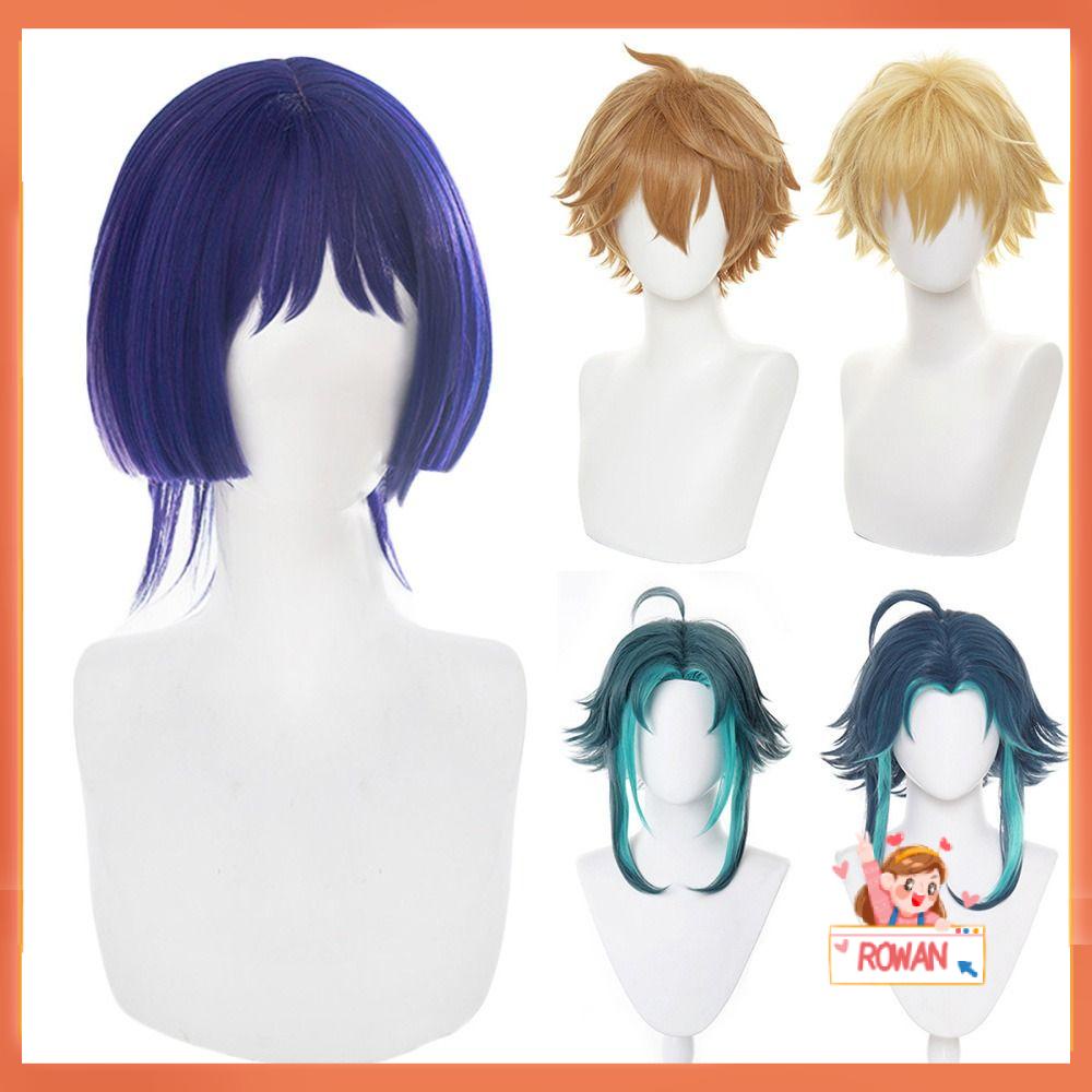 R-FLOWER Wig Rambut Hot COS Penutup Panci Bentuk Kepala Layar Traveller Cosplay